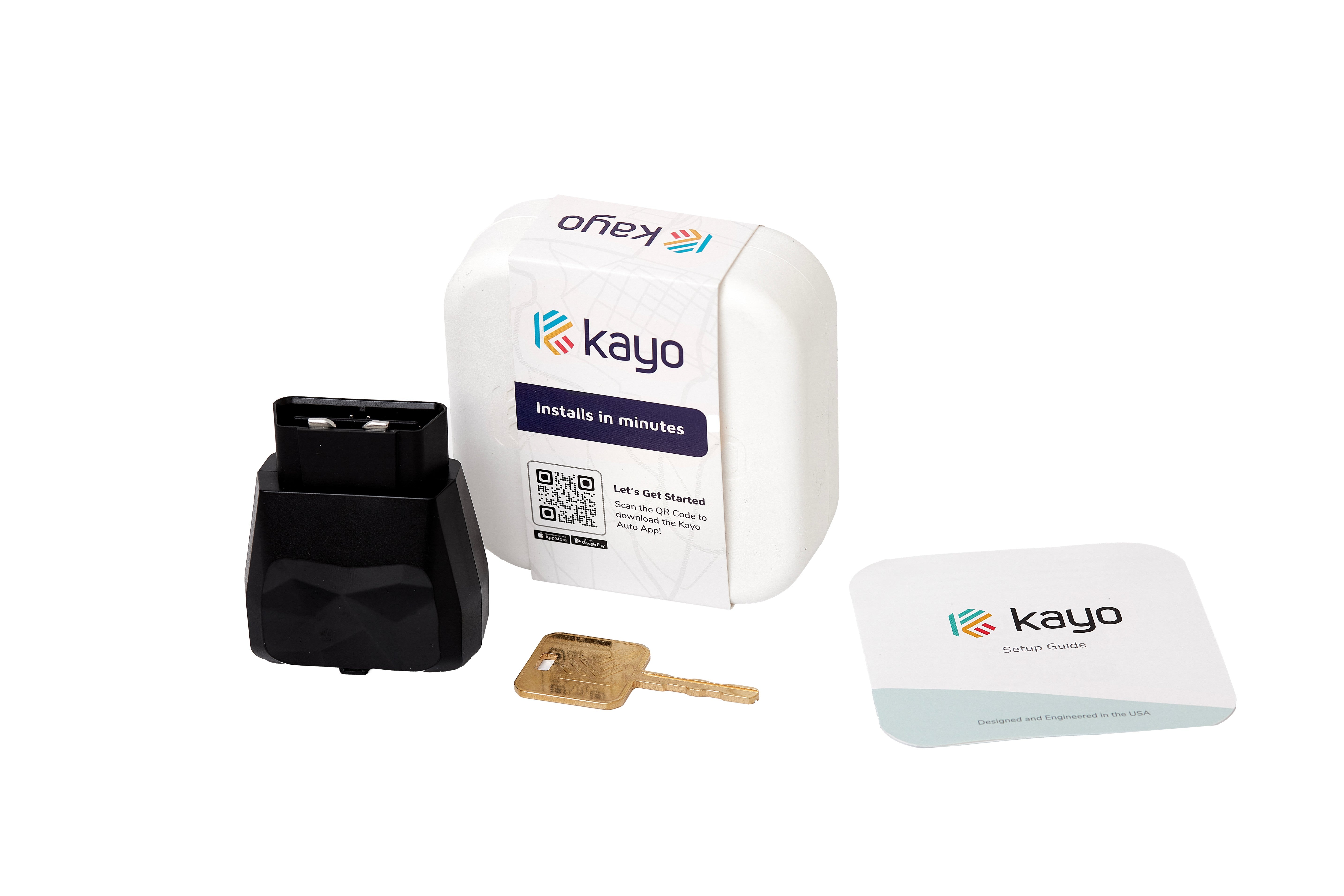 Kayo GPS Tracker and OBD Scanner for Vehicles